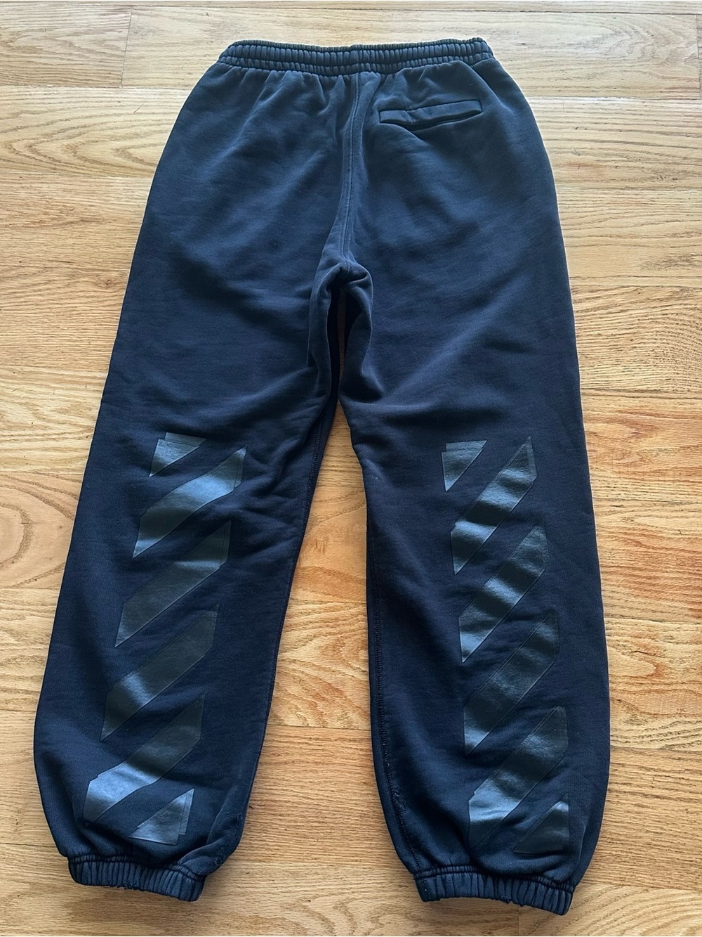 Off-White Permanent Black Diagonal Stripe Joggers Men’s